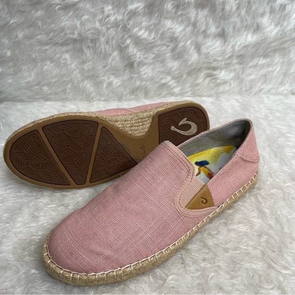 Olukai Kaula Pa'a Kapa Shoe-Rose Sea Salt/Rose Sea Salt size 7 - Picture 3 of 14